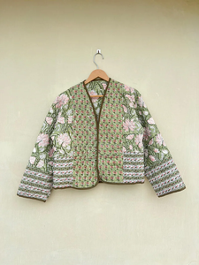 Edredón Acolchado Hecho a Mano en India, 100% Algodón Ecológico, Antiarrugas, Transpirable, de Secado Rápido, con Estampado Digital y Bolsillo Frontal, para Otoño/Invierno - Product Image 3