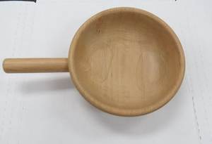 Bol de service en bois d'acacia fait main avec poignées, écologique, durable, design minimaliste, pour présentation de nourriture lors de fêtes, emballé en carton, idéal pour offrir - Product Image 3