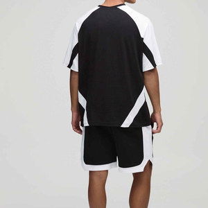 ชุดลำลองฤดูร้อนสองชิ้นสำหรับผู้ชาย Econex Sports ลายพิมพ์ตัวอักษร เสื้อและกางเกงขาสั้น ผ้าฝ้ายผสมเนื้อนุ่ม ระบายอากาศได้ดี ป้องกันรอยยับ - Product Image 4