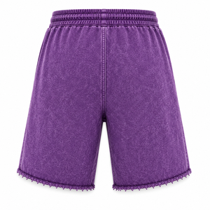 Shorts en coton léger French Terry 2026 pour hommes, avec logo personnalisé, pour le jogging en extérieur, design vieilli de haute qualité - Product Image 4