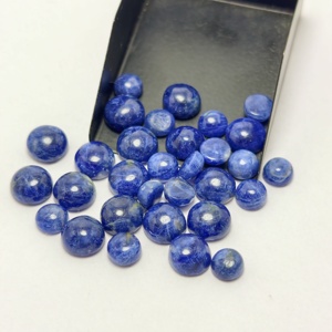 พลอยโซดาไลต์ทรงกลมแบบคาโบชองสำหรับทำเครื่องประดับ - Product Image 5