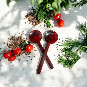 Juego de Cubiertos de Resina Hechos a Mano para el Hogar, Servidores de Ensalada Ecológicos, Aptos para Lavavajillas, Reutilizables, Utensilios de Cocina de Alta Calidad - Product Image 1