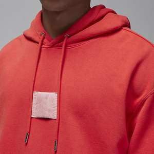 Sudadera con Capucha y Cremallera para Hombre, Diseño Exclusivo con Logotipo Personalizado, Color Rojo Liso, Forro Polar de Algodón Grueso, Nuevo Diseño 2026 - Product Image 3