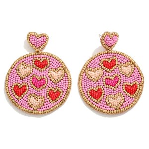 Cute Snowman Beaded Stud <b>Earrings</b> Green <b>Red</b> Christmas Cartoon Party Jewelry for Women - Product Image 6