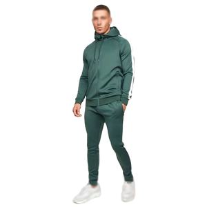 ชุดวิ่งจ๊อกกิ้งมีซิปมีฮู้ดของผู้ชายชุดวอร์ม2ชิ้นระบายอากาศได้ดีชุดใส่ซักโลโก้แบบกำหนดเอง - Product Image 1