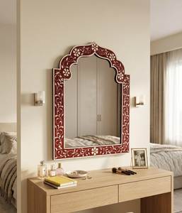 Decorative Bone Inlay <b>Mirror</b> <b>Frame</b> With Floral Handcrafted Pattern For Stylish Modern Interior Decoration Ideas - Product Image 4