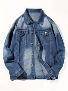 Denim Jeans Man <b>Jackets</b> for Men Latest Design With High Quality Jeans in Wholesale Price Pakistani Made Washed Cotton Regular - Product Image 1