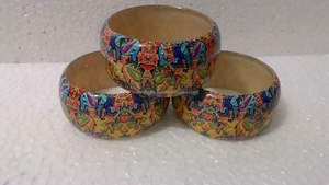 Mancuernillas y Brazalete de Cuerno de Búfalo Pulido, Hechos a Mano por Artesanos Indios, Diseño Moderno, Regalo de Boda de la India - Product Image 5