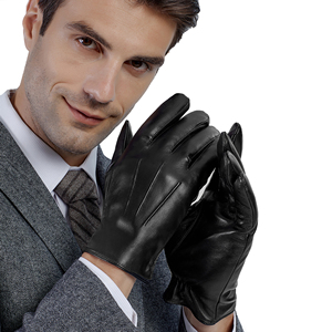 Gants de conduite en cuir pour hommes, demi-doigts, respirants, gants de course, gants de sport en cuir véritable pour la conduite automobile - Product Image 4