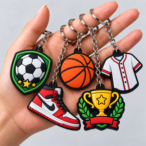 Custom Sports Event <b>Keychain</b> <b>Personalized</b> Team Club Logo Souvenir for Tournaments Wholesale - Product Image 3