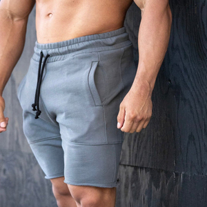 Pantalones Cortos Deportivos de Silicona con Logotipo Personalizado a Bajo Precio, Pantalones Cortos Deportivos de Algodón 100% para Hombre, para Gimnasio, Entrenamiento, Running - Product Image 1