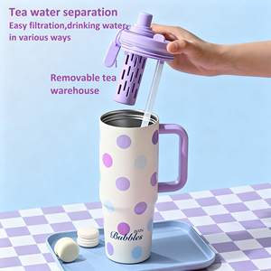 Gobelet isotherme en acier inoxydable à double paroi de 900 ml avec logo personnalisé et couvercle anti-fuite - Product Image 4