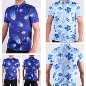 เสื้อยืดพิมพ์ลายผู้ชาย OEM ODM ผ้าพรีเมียม สำหรับกอล์ฟ แขนสั้น รับทำโลโก้ตามสั่ง - Product Image 2