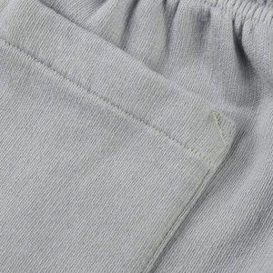Pantalones Cortos Bermuda de Punto para Hombre, Color Gris, 100% Algodón, Cintura Elástica, Bolsillos, Estilo Vintage, Transpirables, Corte Medio, Ecológicos, de Secado Rápido - Product Image 5