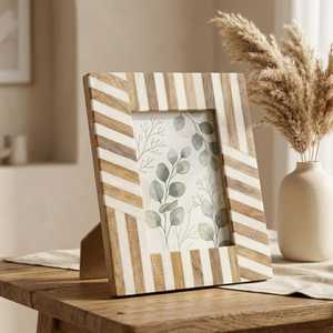 Resin Photo <b>Frame</b> Tabletop Picture <b>Frame</b> <b>5</b> <b>x</b> <b>7</b> Inch Vertical Decorative Display for Living Room Bedroom - Product Image 3