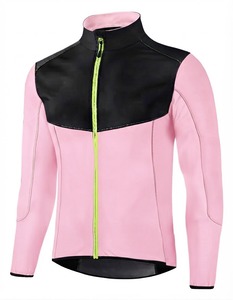 <b>Men</b> <b>Thermal</b> Long Sleeve Cycling Jersey with Full Front Zipper Breathable Mesh Sleeves and Performance Riding Fit - Product Image 4