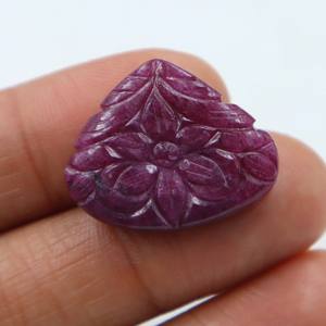 Rubí Rojo Natural Tallado en Cabujón, Gema de Rubí Tallada a Mano, Piedra Suelta Lisa, Proveedor Mayorista de Piedras para Joyería - Product Image 2