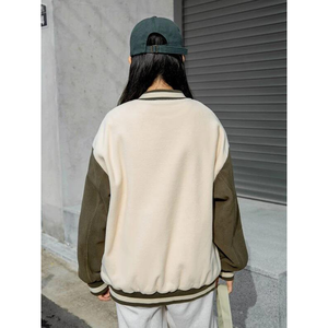 เสื้อแจ็คเก็ตบอมเบอร์ทรงวาร์ซิตี้แบบมินิมอล สีโทนเรียบง่าย ผิวสัมผัสนุ่มแบบริบบิ้น พร้อมเคลือบผิวแบบด้าน กันน้ำได้ - Product Image 2