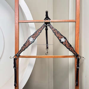 Collar de pecho occidental de cuero genuino mecanizado a mano de calidad superior más nuevo con trabajo pintado a mano proveedor de Fabricante al por mayor - Product Image 4