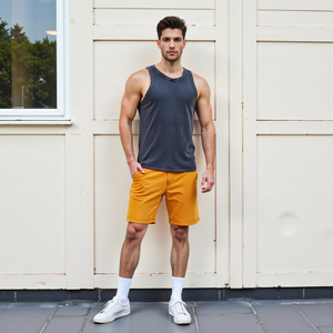 Débardeur côtelé délavé style urbain pour homme, 100% coton, 315G, coupe décontractée - Product Image 5