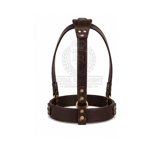 Ceinture Sam Browne classique en cuir avec options personnalisées, sangle réglable et finition simple pour les événements formels - Product Image 6
