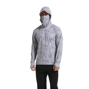 Sweat à capuche de pêche pour la pêche en bord de mer UPF50, imperméable, coupe-vent, respirant, en Spandex/Coton, grande taille, imprimé, séchage rapide, tenue de pêche - Product Image 6