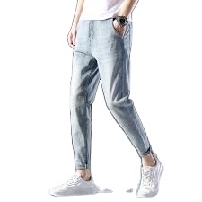 Pantalones vaqueros de mezclilla para hombre, Pantalón ajustado de algodón/Spandex, informal, venta al por mayor, OEM, alta calidad, diseño personalizado - Product Image 2