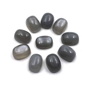 AAMNA <b>GEMS</b> Natural Grey Moonstone High Quality Cushion Cut Cabochon 5-16 MM with Color Play <b>Fire</b> 13.5 Cts for Handmade Jewelry - Product Image 2