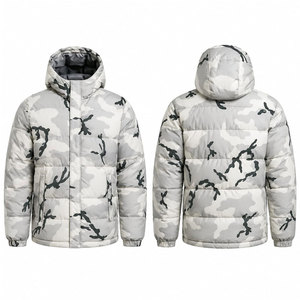 Blouson matelassé léger à capuche, design isolant, style tendance, coupe décontractée, idéal pour le froid, streetwear. - Product Image 1