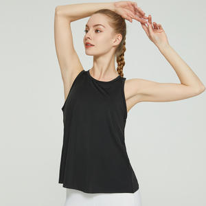 เสื้อกล้ามออกกำลังกายสำหรับผู้หญิง เสื้อกล้ามมีบราในตัว เสื้อกล้ามโยคะแบบ Racerback เสื้อกล้ามโยคะแบบไม่มีแขน เสื้อวิ่งโยคะ - Product Image 3