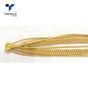 สายสะพายไหล่ทองฝรั่งเศสแบบถักลายเกลียว Zeek ถักด้วยมือด้วยลวดทองเหลืองปลายทองเหลือง สำหรับพิธีการและเครื่องแบบกลางแจ้ง - Product Image 2