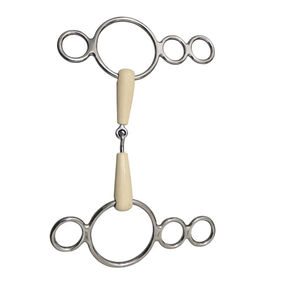 Bocados de equitación premium de acero inoxidable, bocado de freno para entrenamiento ecuestre, equipo de arreos para caballos, diseño duradero - Product Image 1