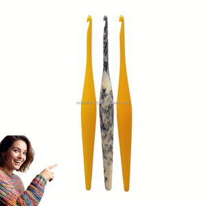 OEM customizable resin <b>hooks</b> varios designs swirl, glitter, wood hybrid or <b>ergonomic</b> shape for private label smooth <b>hooks</b> - Product Image 1