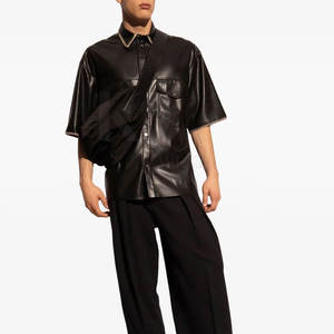 Chemises en cuir de qualité supérieure pour hommes, coupe confortable, design élégant, idéales pour le bureau et les occasions décontractées. - Product Image 6