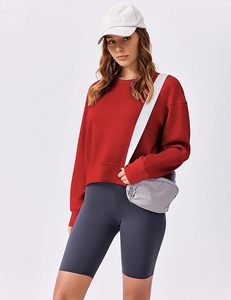 Trendy Women's Fashion Oversized Long Sleeve Crop Top Sweatshirts Manufacturer Stylish and Comfortable Design Low Price - Product Image 3
