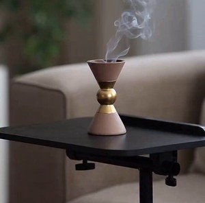 Brûleur à Bakhoor carré en bois avec cage décorative en laiton, porte-encens Oud arabe, Mabkhara, aromathérapie, décoration islamique pour la maison - Product Image 5