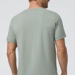 T-shirt pour homme à col rond, design streetwear et outdoor, doux et confortable, service OEM, couleur unie, collection 2026 - Product Image 6