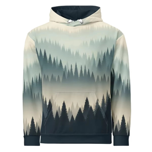 Sweats à capuche élégants pour hommes 100 % coton, imprimés sur mesure, style vintage urbain, tissu polaire respirant et écologique, collection Printemps 2026 - Product Image 1