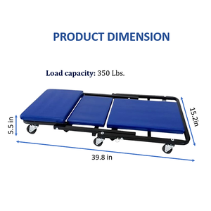 Siège de mécanicien pliable 3-en-1 Z Creeper, capacité 40 pouces, 350 lb, siège rembourré, cadre en acier, pivotant, modèle GAPGAR043 - Product Image 3