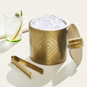 Vintage Style Pure Copper Beverage Tub Leakproof Metal Ice Bucket With Handles For Wedding Events And Home Decor In Low Price - Product Image 4