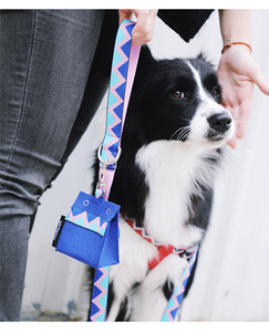 Custom Oxford Pet Waste Bag Dispenser with Zipper Pouch for Dog Leash - Product Image 1