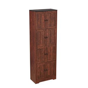 Armadio Alto a 8 Ante e 4 Ripiani, Resistente e Montabile a Parete, per Soggiorno, Cucina, Ufficio, Camera da Letto, Bagno e Home Bar - Product Image 6