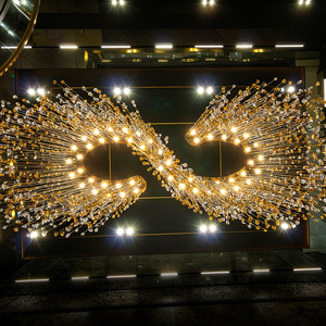 Lámpara de Araña de Cristal Grande Personalizada <span class=keywords><strong>para</strong></span> Hoteles, Iluminación Interior Colgante, Altura Ajustable, Lámpara de Techo <span class=keywords><strong>para</strong></span> Vestíbulo - Product Image 2