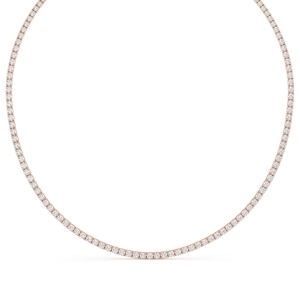Lab Grown Diamond Luxury <b>Mini</b> Tennis Necklace Sterling Silver, 9KT,10KT, 14KT,18KT Premium Jewelry Gift For Engagement & Wedding - Product Image 1