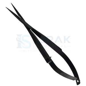 Black Stainless Steel Manicure <b>Scissors</b> Straight Blade Sharp Tip Durable Plastic Handle <b>Nail</b> Care Tool <b>for</b> Adults - Product Image 1