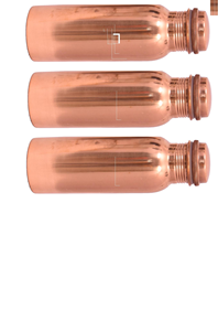 Bouteille d'eau en cuivre brun pur à 100 % (capacité 1000 ml) – Le meilleur produit agricole indien de KC ENTERPRISES – Durée de conservation de 24 mois - Product Image 3
