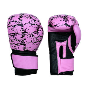 Guantes de Boxeo de Primera Calidad con Textura, Impresión Digital, Cierre de Velcro, Cuero PU Transpirable, Unisex, para Entrenamiento de Boxeo - Product Image 1