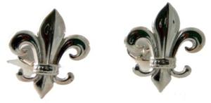 Boutons de manchette Fleur Di Lis en argent sterling 925, les plus vendus, pour cadeaux d'entreprise et de mariage, vêtements formels pour hommes, cadeau pour mari - Product Image 2
