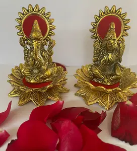 Лакшми Ганеш Бог идол Дивали Пуджа духовный Набор для украшения дома, подарок на свадьбу