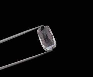 Diamant de laboratoire de 2,550 carats, diamant taille coussin allongé, diamant antique créé en laboratoire, diamant taille rose unique pour pendentif - Product Image 2